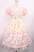 Angelic Pretty / Ohanami Bunnyワンピース Free イエロー H-25-11-15-007-AP-OP-NS-ZH