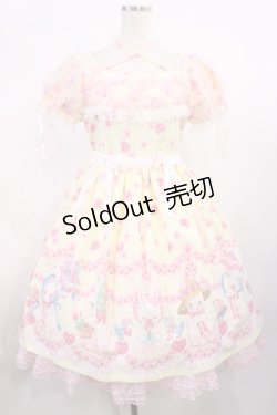 画像1: Angelic Pretty / Ohanami Bunnyワンピース Free イエロー H-25-11-15-007-AP-OP-NS-ZH