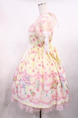 画像2: Angelic Pretty / Ohanami Bunnyワンピース Free イエロー H-25-11-15-007-AP-OP-NS-ZH