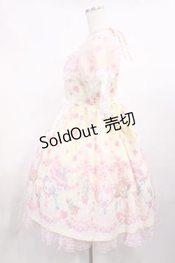 画像2: Angelic Pretty / Ohanami Bunnyワンピース Free イエロー H-25-11-15-007-AP-OP-NS-ZH