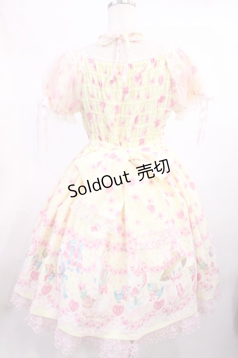 画像3: Angelic Pretty / Ohanami Bunnyワンピース Free イエロー H-25-11-15-007-AP-OP-NS-ZH (3)
