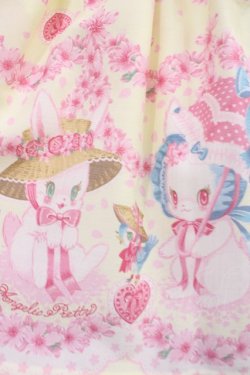 画像4: Angelic Pretty / Ohanami Bunnyワンピース Free イエロー H-25-11-15-007-AP-OP-NS-ZH