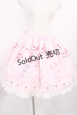 画像1: BABY,THE STARS SHINE BRIGHT / なかよしくみゃちゃんのCreamy Quartet柄リリアンスカート Free ストロベリーミルク H-25-11-15-008-BA-SK-NS-ZH