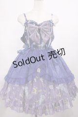 猫 花 （海外ロリータブランド） / ジャンパースカート L ブルー H-25-11-15-009-LO-OP-NS-ZH