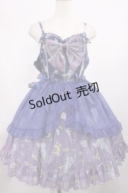 画像1: 猫 花 （海外ロリータブランド） / ジャンパースカート L ブルー H-25-11-15-009-LO-OP-NS-ZH