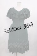 axes femme / 2wayフリルワンピース M グリーン H-25-11-15-010-AX-OP-NS-ZH