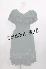 axes femme / 2wayフリルワンピース M グリーン H-25-11-15-010-AX-OP-NS-ZH