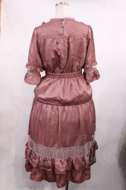 画像2: axes femme / チュールデザインフリルワンピース M ピンク H-25-11-15-012-AX-OP-NS-ZH