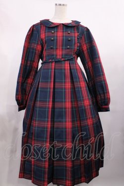 画像1: FLC / MINA*タータンチェックワンピース L グリーン H-25-11-15-013-LO-OP-NS-ZH