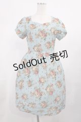 F&A / 花柄ワンピース Free Blue H-25-11-15-015-LO-OP-NS-ZH