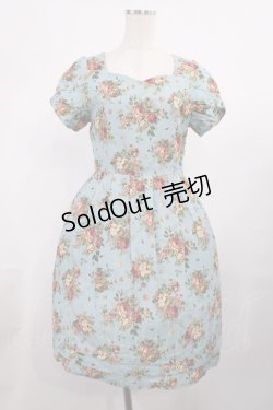 画像1: F&A / 花柄ワンピース Free Blue H-25-11-15-015-LO-OP-NS-ZH