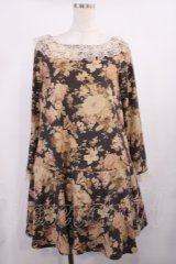 Fi.n.t / 花柄ワンピース Free Brown H-25-11-15-021-CA-OP-NS-ZH