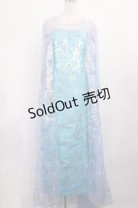 Secret Honey / Snow Queen Dress (Frozen Elsa ver.) Free サックス H-25-11-15-023-CA-OP-NS-ZH