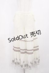 LIZ LISA / 雪の結晶刺繍パンツ Free 生成り H-25-11-15-025-LO-PA-NS-ZH