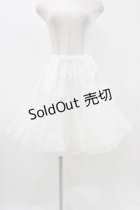 BABY,THE STARS SHINE BRIGHT / ふわふわボリュームショートパニエ  白 H-25-11-16-1030-BA-SK-KB-ZH
