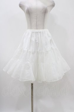 画像1: BABY,THE STARS SHINE BRIGHT / ふわふわボリュームショートパニエ  白 H-25-11-16-1030-BA-SK-KB-ZH