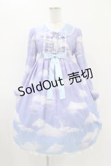 Angelic Pretty / Misty Sky Brilliant ColorワンピースSet FREE ラベンダー/サックス H-25-11-16-1006-AP-OP-YZ-ZH