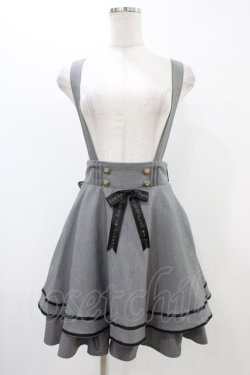 画像1: Amavel / サス付きフレアマリンスカパン Free グレー H-25-11-16-1032-CA-SK-NS-ZH