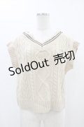 Fi.n.t / ライン使いケーブルニットベスト Free CREAM H-25-11-16-1033-CA-TO-NS-ZH