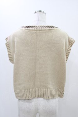 画像2: Fi.n.t / ライン使いケーブルニットベスト Free CREAM H-25-11-16-1033-CA-TO-NS-ZH