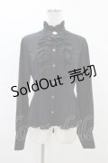 metamorphose / スタンドカラービショップスリーブブラウス サイズ1 ブラック H-25-11-16-1034-ME-BL-NS-ZH