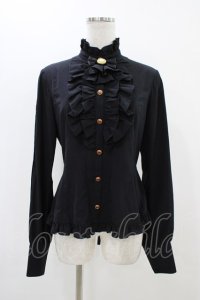 metamorphose / スタンドカラービショップスリーブブラウス サイズ1 ブラック H-25-11-16-1034-ME-BL-NS-ZH