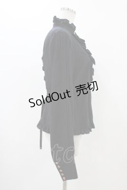 画像3: metamorphose / スタンドカラービショップスリーブブラウス サイズ1 ブラック H-25-11-16-1034-ME-BL-NS-ZH