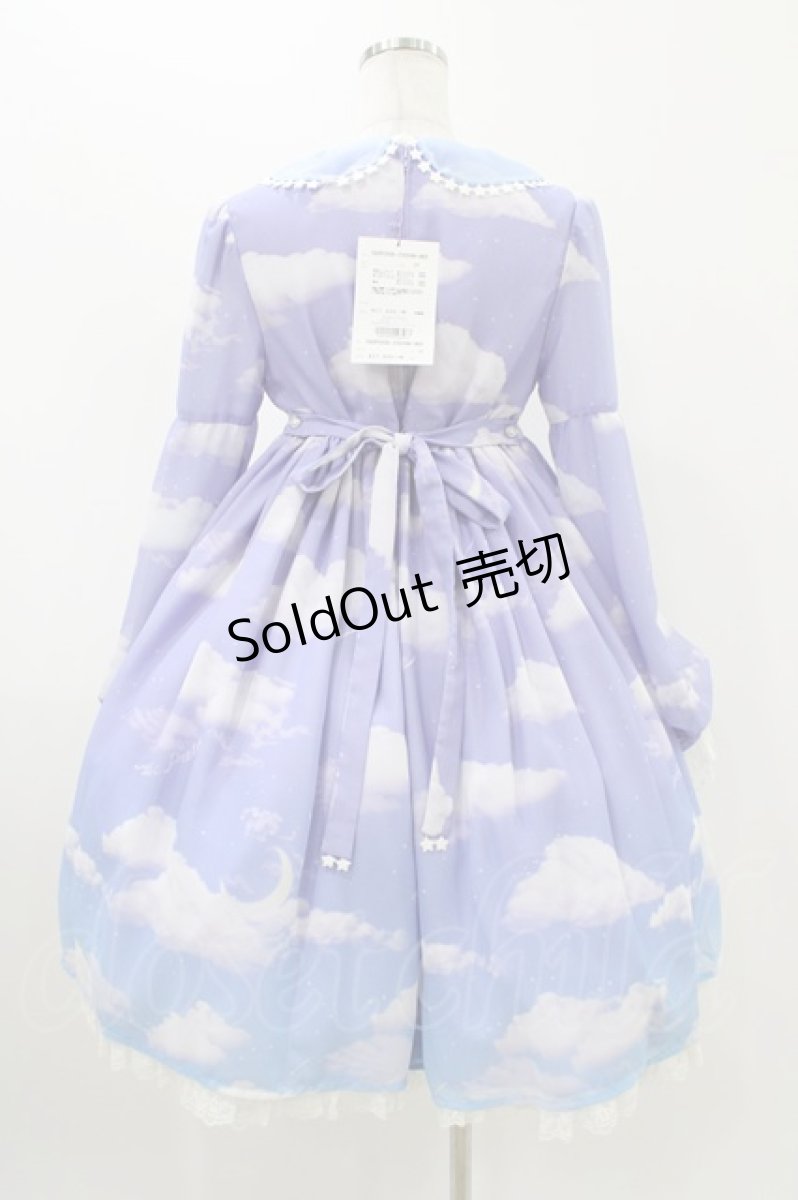 画像2: Angelic Pretty / Misty Sky Brilliant ColorワンピースSet FREE ラベンダー/サックス H-25-11-16-1006-AP-OP-YZ-ZH (2)