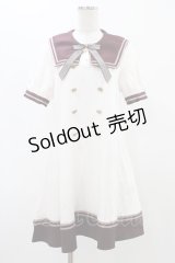 Amavel / セーラーAラインワンピース Free ブラウン H-25-11-16-1037-CA-OP-NS-ZH