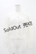 an another angelus / ローズ刺繍ケーブルニットカーディガン Free OFF WHITE H-25-11-16-1038-CA-TO-NS-ZH