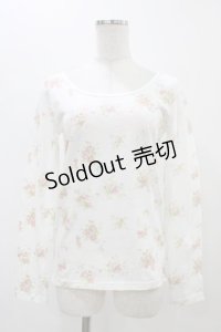 LIZ LISA / 花柄Tシャツ Free オフ H-25-11-16-1039-LO-TS-NS-ZH