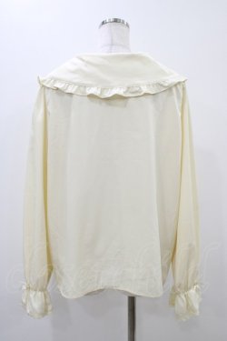 画像2: m petit by misako / AM マルエリフリルブラウス 4L 生成り H-25-11-16-1040-LO-BL-NS-ZH