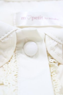 画像3: m petit by misako / AM マルエリフリルブラウス 4L 生成り H-25-11-16-1040-LO-BL-NS-ZH