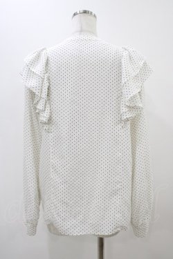 画像2: An MILLE / ドットフリルブラウス Free オフ H-25-11-16-1041-EL-BL-NS-ZH