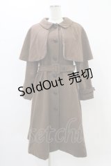 an another angelus / チェックケープ付き3WAYコート Free BROWN H-25-11-16-1046-CA-CO-NS-ZH