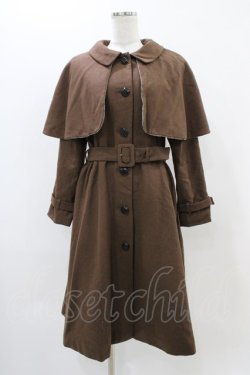 画像1: an another angelus / チェックケープ付き3WAYコート Free BROWN H-25-11-16-1046-CA-CO-NS-ZH