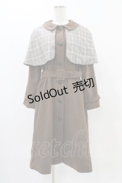 画像3: an another angelus / チェックケープ付き3WAYコート Free BROWN H-25-11-16-1046-CA-CO-NS-ZH