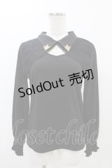 axes femme / チェーン付カットアウトプルオーバー Free ブラック H-25-11-16-1048-AX-TO-NS-ZH