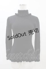 F&A / 釦付きリブタートル Free Black H-25-11-16-1049-LO-TO-NS-ZH