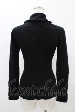 画像2: F&A / 釦付きリブタートル Free Black H-25-11-16-1049-LO-TO-NS-ZH