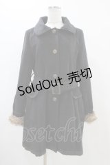 axes femme / ベルト付きコート L ブラック H-25-11-16-1050-AX-CO-NS-ZH