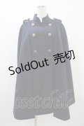 axes femme / ナポレオンマント風コート M ネイビー H-25-11-16-1051-AX-CO-NS-ZH