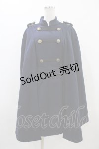 axes femme / ナポレオンマント風コート M ネイビー H-25-11-16-1051-AX-CO-NS-ZH
