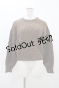 Fi.n.t / パッチワーク風ニットプルオーバー Free BROWN H-25-11-16-1053-CA-TO-NS-ZH