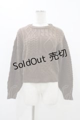 Fi.n.t / パッチワーク風ニットプルオーバー Free BROWN H-25-11-16-1053-CA-TO-NS-ZH