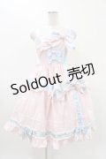 BABY,THE STARS SHINE BRIGHT / ねこくみゃちゃんからのPresent Ribbonジャンパースカート Free ピンク H-25-11-16-1007-BA-OP-NS-ZH