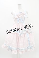 BABY,THE STARS SHINE BRIGHT / ねこくみゃちゃんからのPresent Ribbonジャンパースカート Free ピンク H-25-11-16-1007-BA-OP-NS-ZH