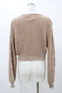 画像2: F&A / ドライフラワー釦テープヤーンカーディガン Free PINK BEIGE H-25-11-16-1054-LO-TO-NS-ZH
