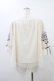 画像2: an another angelus / スミレ刺繍チュールブラウス Free OFF WHITE H-25-11-16-1057-CA-BL-NS-ZH (2)
