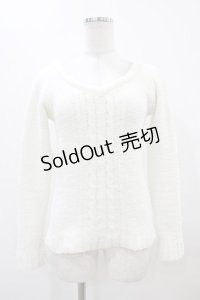 LIZ LISA / Vネックトップス Free オフ H-25-11-16-1058-LO-TO-NS-ZH